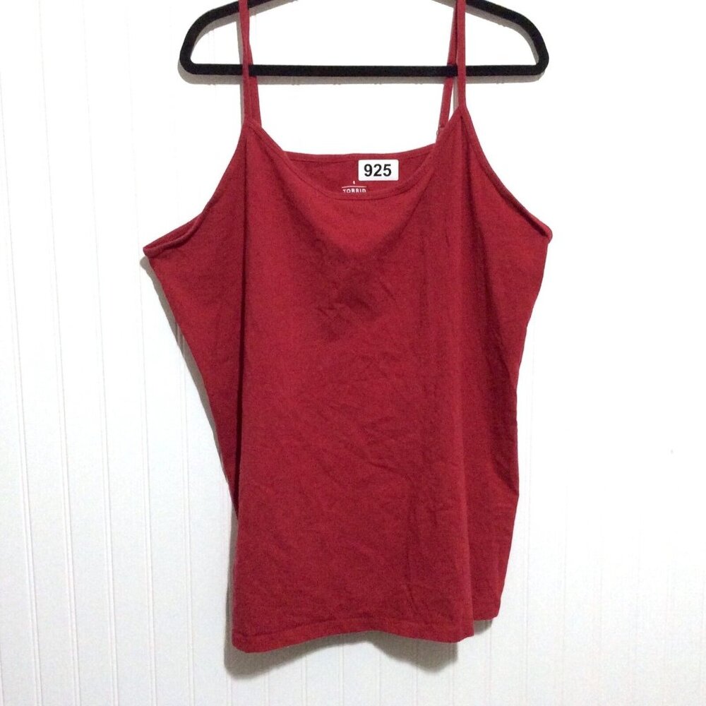 Torrid Cami Womens 6X American Beauty Red Scoop Neck Foxy Tank Top Camisole